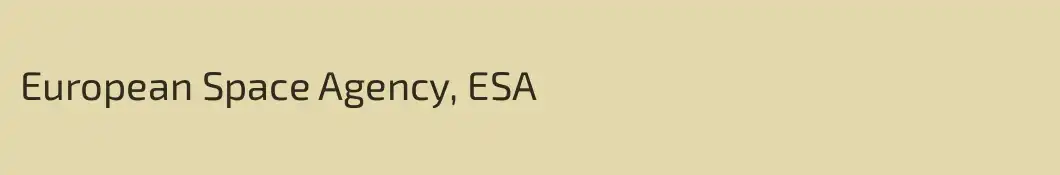 European Space Agency, ESA